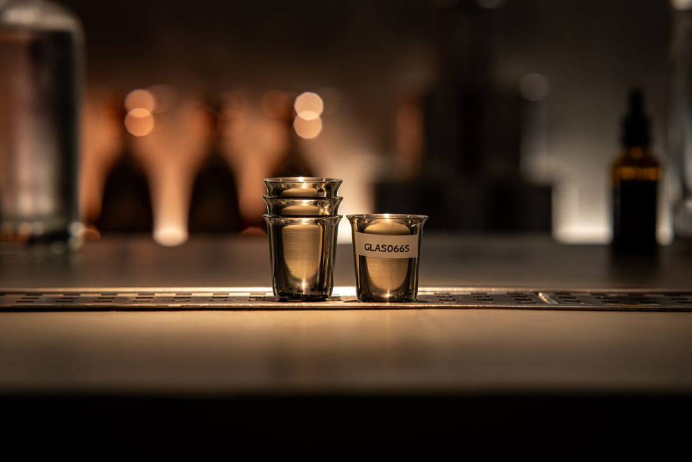 nodicbar designed shot tumbler in steel