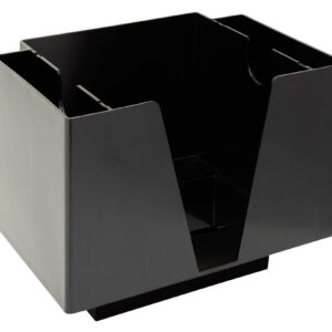 Barový organizér čtvercový s prostorem pro brčka a míchátka