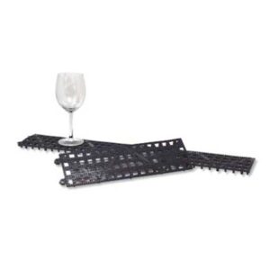 Proplétaná skleněná podložka 9x31 cm