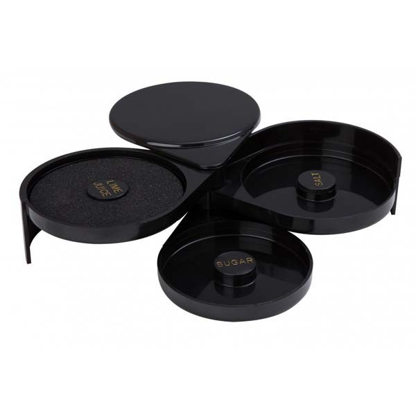 Černý okrajovač sklenic