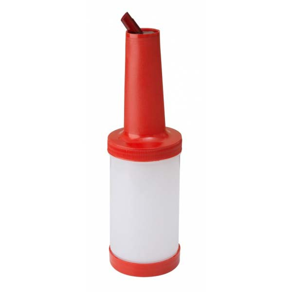 Rychlá dávkovací láhev na šťávu 1 litr červená