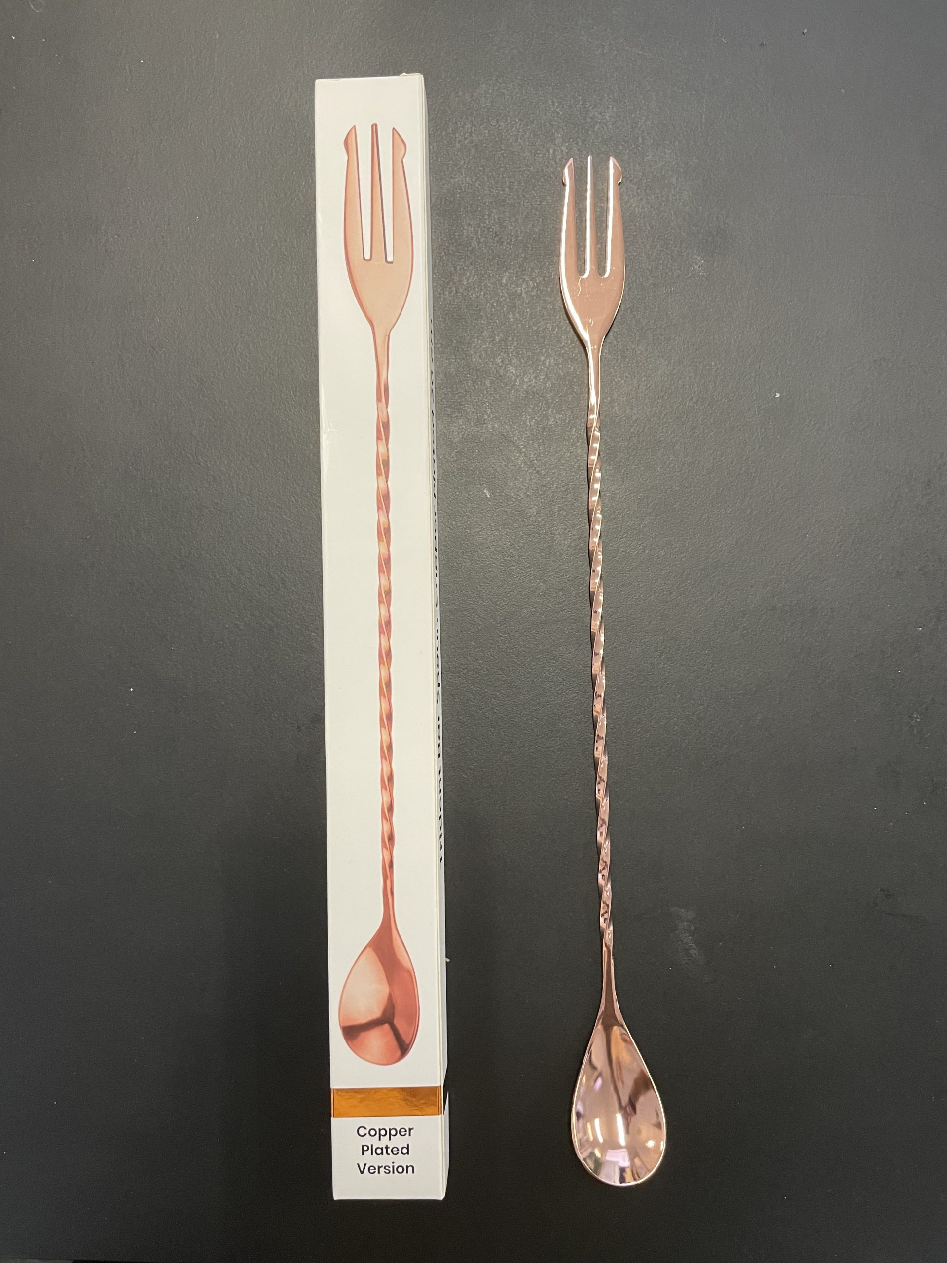 Měděná barmanská lžíce Trident 30 cm - Obrázek 2