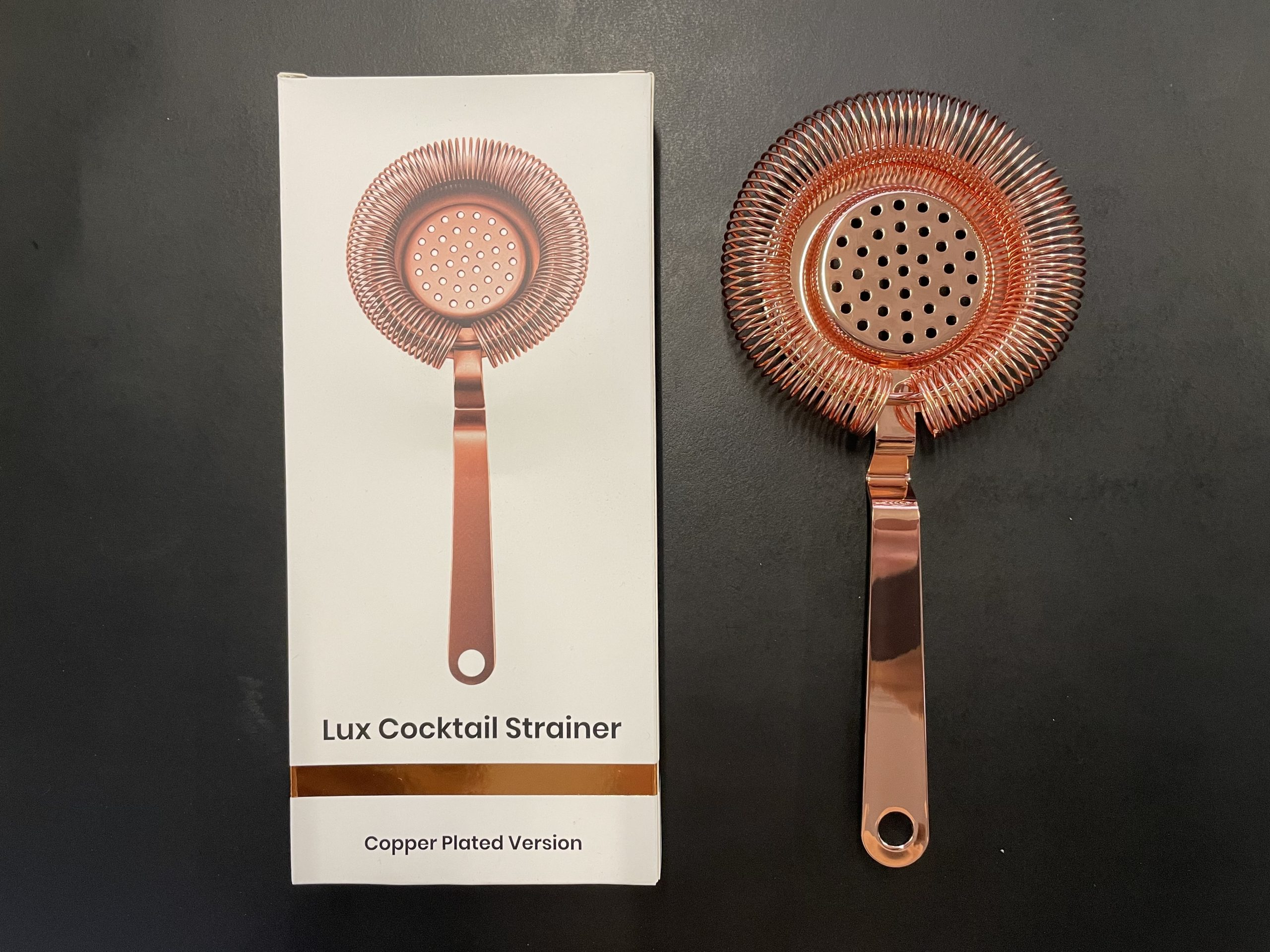 Luxusní měděné sítko na koktejly - Obrázek 2
