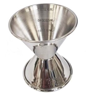 Dvojitý odměrný jigger s měrkou 1+2 oz