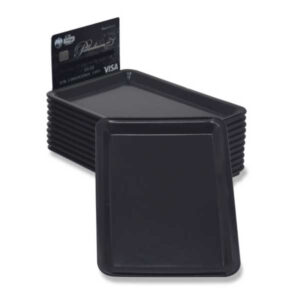 Černý plastový podnos na účtenky