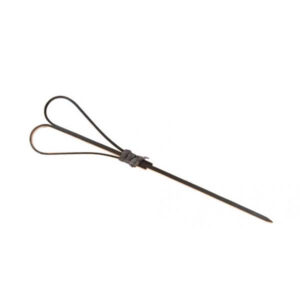 Bambusové černé srdce 12 cm, 25 ks