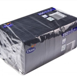 Alternative view of Koktejlové ubrousky, 3vrstvé, černé, 250 ks