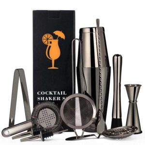 Černá Boston Shaker Sada 11 Kusů