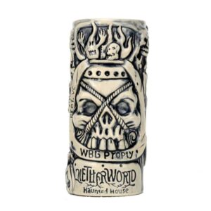 Tiki Sklenice Haunted House 540 ml Bílá